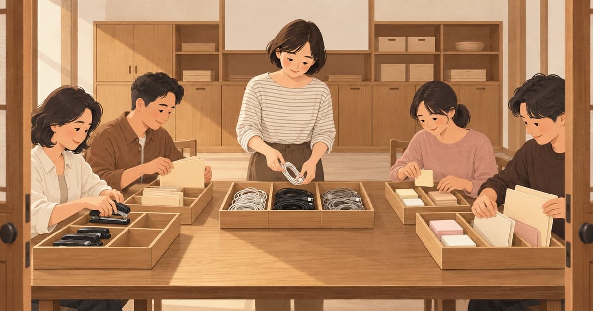辦公桌怎麼整理？下班前五分鐘，把桌面分成三區的懶人步驟