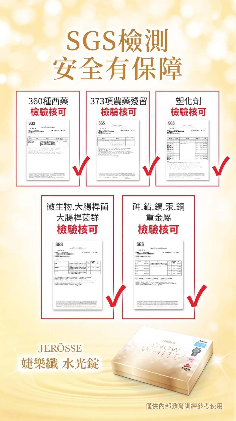 水光錠SGS檢測通過