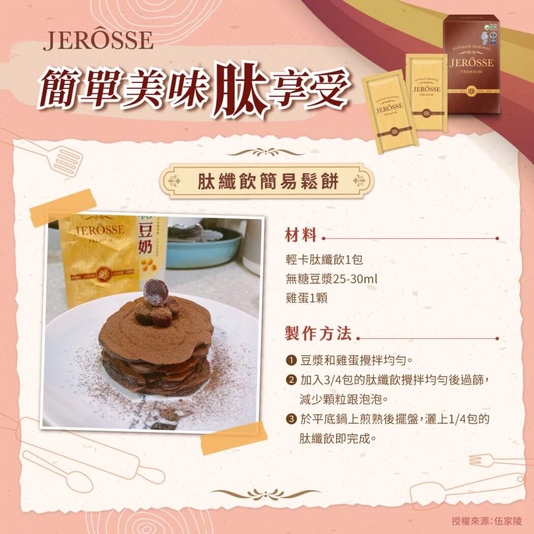 肽纖飲新吃法一週食譜_鬆餅